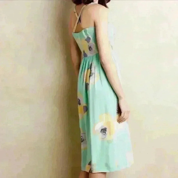 Anthropologie Corey Lynn Calter Sketchbook Dress Blue Floral - Picture 2 of 9